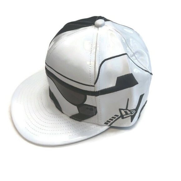 New Era Mens Star Wars The Last Jedi Storm Trooper White Black Fitted Hat Size 7 - Picture 5 of 12